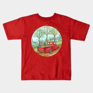 Vintage Plant Truck Kids T-Shirt